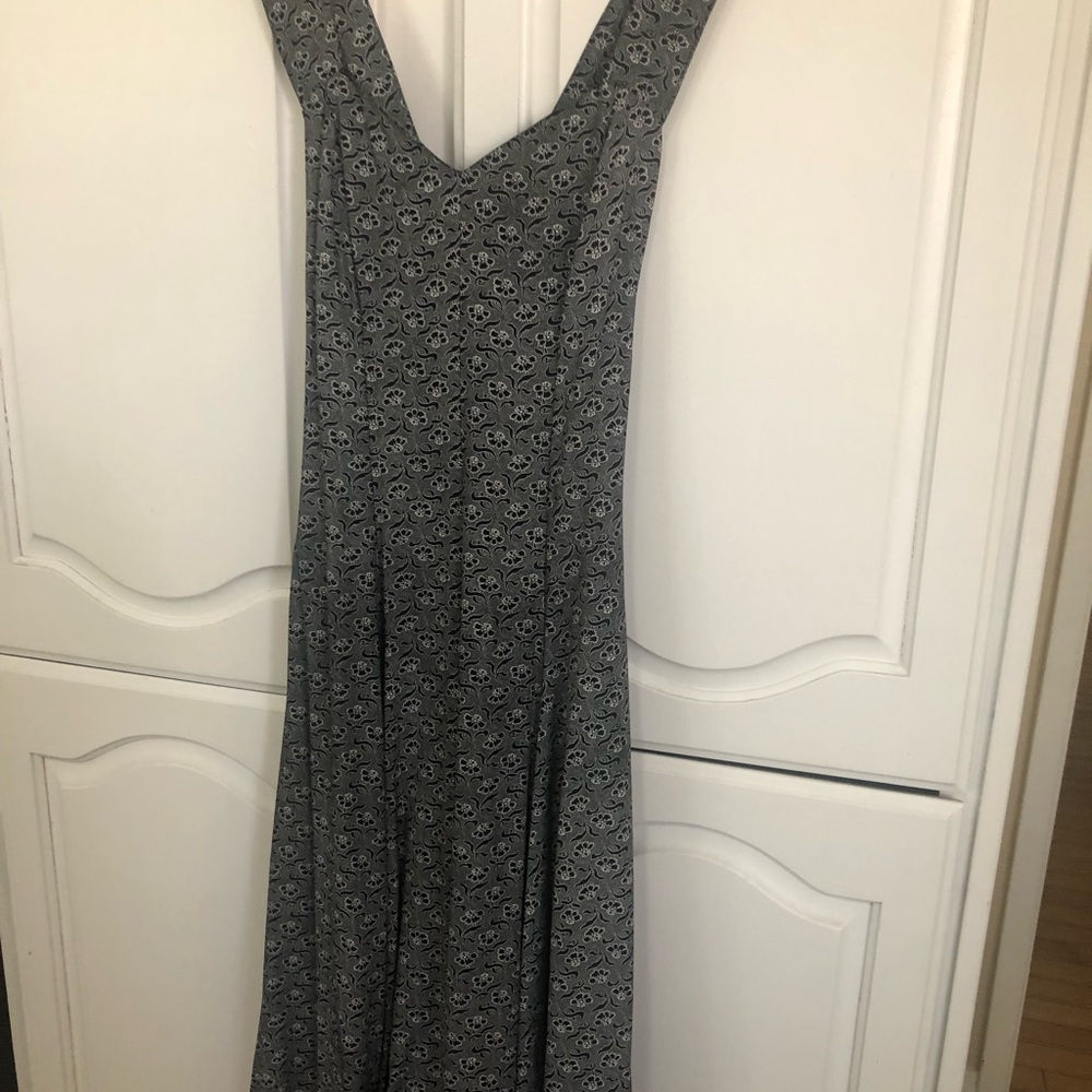 Vintage Judys Flared Long printed dress. Size S. Non wrinkles. 47 inches long.